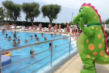 Amfora campsite - Evening show - Activity with the mascot in the water park